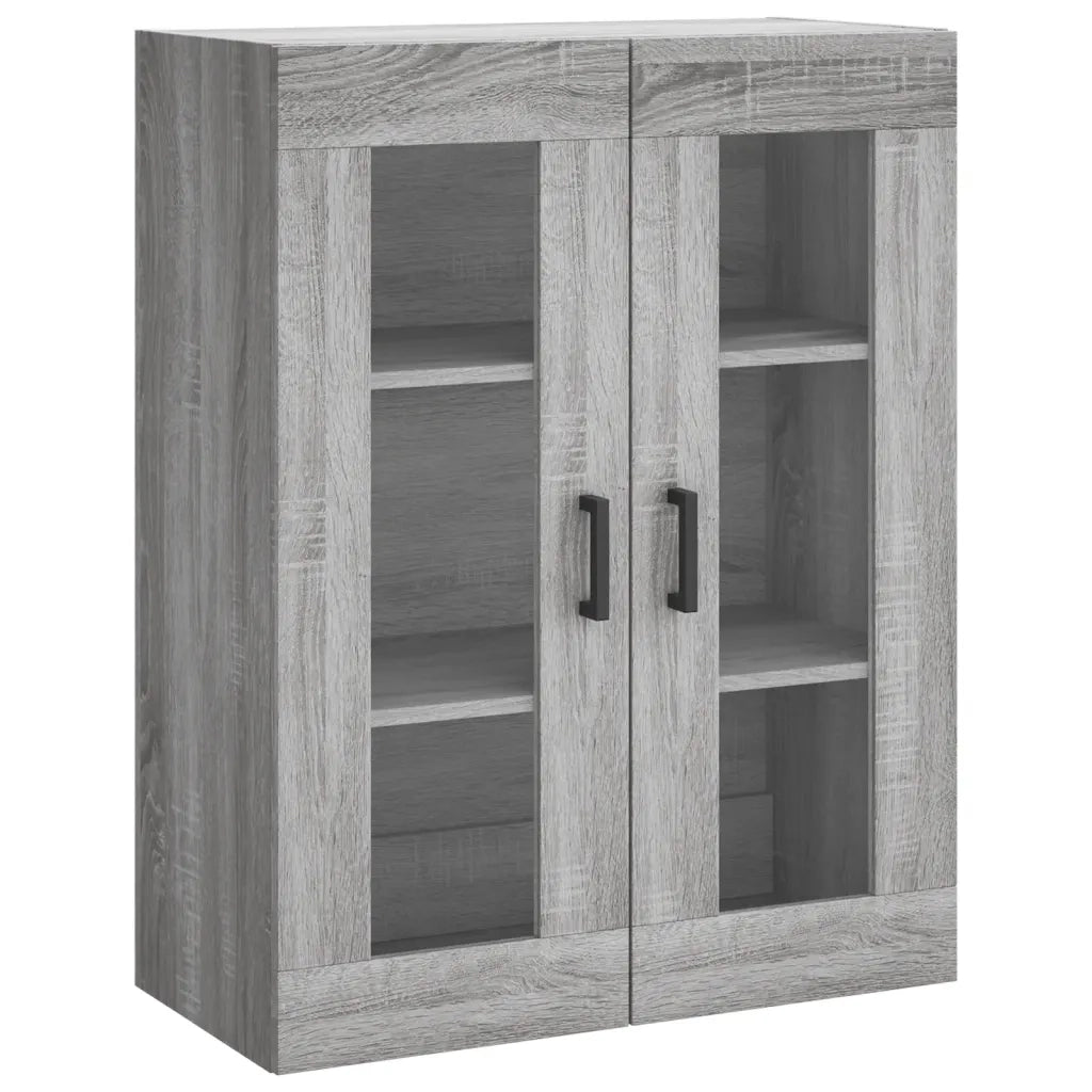 Credenza Grigio Sonoma 69,5x34x180 cm in Legno Multistrato 3198343