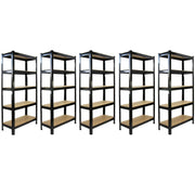 Scaffali da Garage T-Rax ad Incastro Scaffalature da Officina Magazzino - Nero
