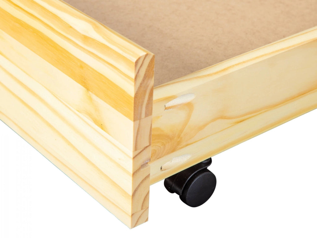 Casape, Cassettiera un Cassetto, 199x22x94h cm Marrone Rovere