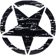 Sticker auto a 5 punti - Sticker auto body - Nero