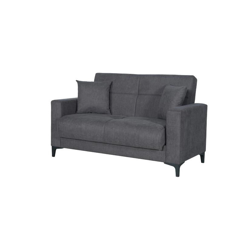 Divano 2 Posti Contenitore cm. 152x87x90 Tessuto Bravo Bacos
