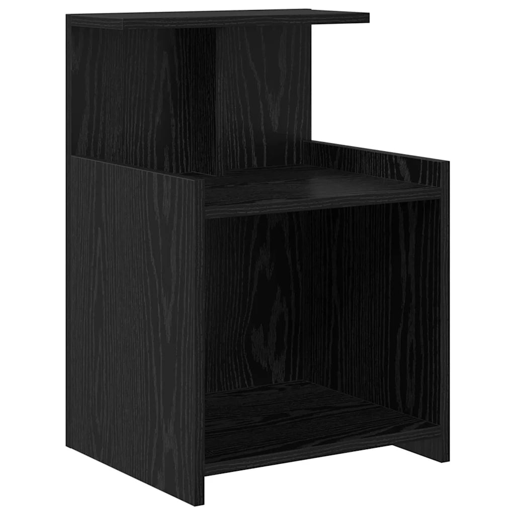 Armadio da Notte 2 pcs Rovere Nero 40 x 35 x 60 cm 875139