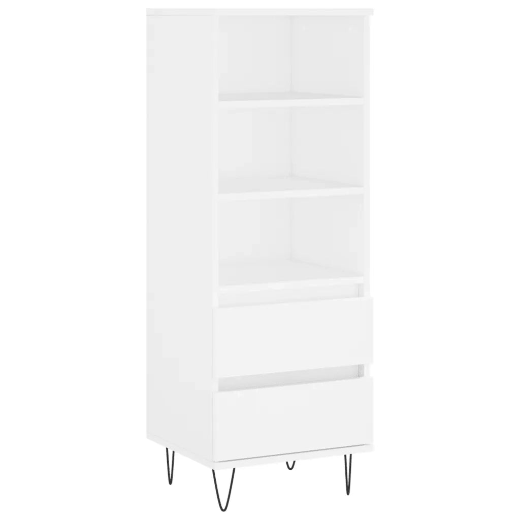Credenza-Buffet-Armadio da cucina Bianco 40x36x110 cm in Legno Multistrato 295957