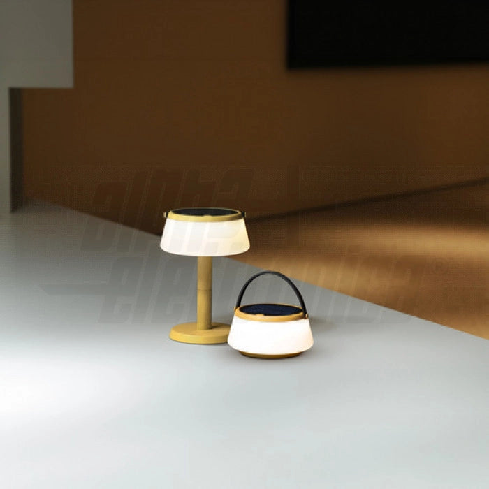 ALPHA ELETTRONICA Lampada da tavolo solare 3 in 1 Serie Glamp JO453G