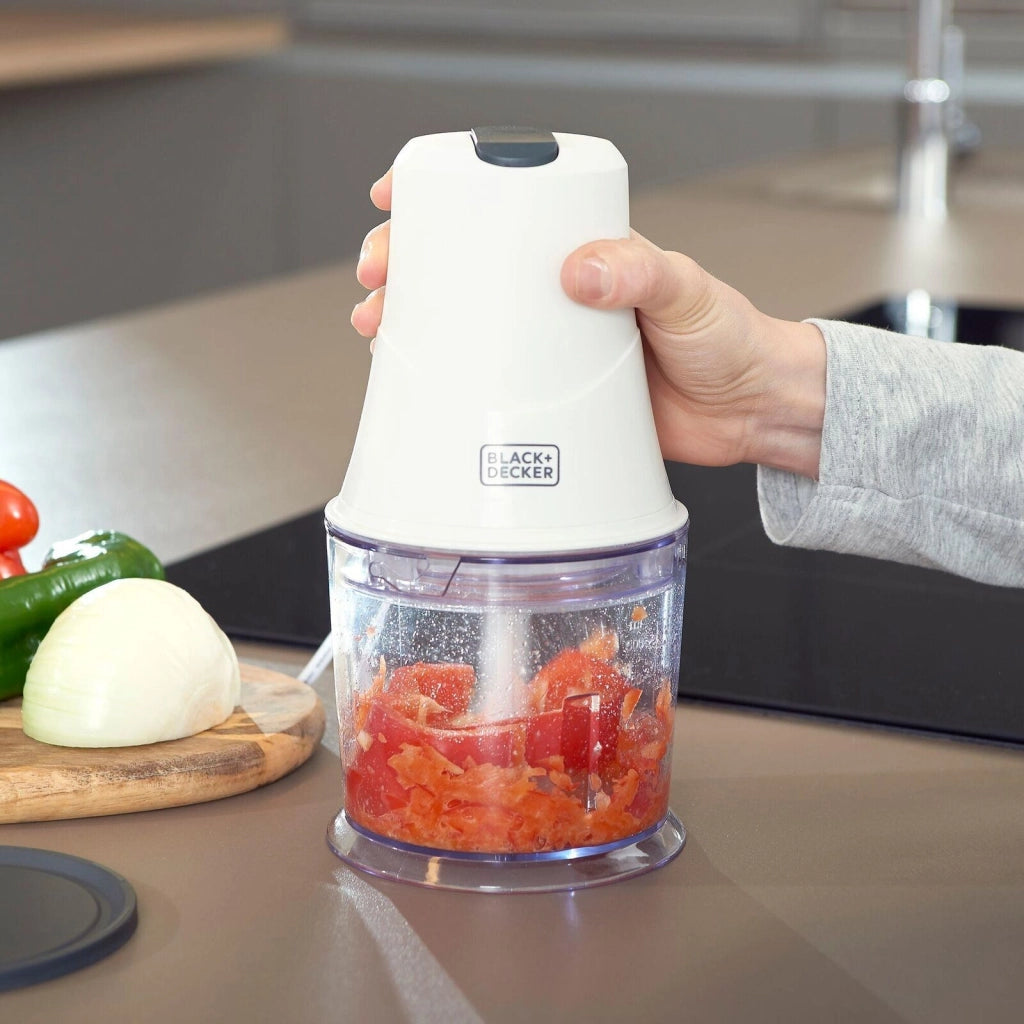 Black & Decker BXCH260E tritaverdure elettrico 0,5 L 260 W Trasparente, Bianco