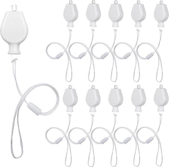 Lampioni LED a forma di palloncino 10x - Decorazioni per feste, Natale, matrimoni e Halloween con batteria