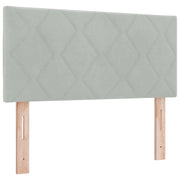 Testiera | Testata Grigio chiaro 100 cm Velluto