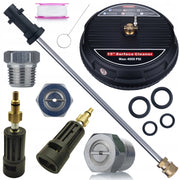 Set di Accessori per Idropulitrice compatibile con Kärcher K2–K7 – T-Racer, Lancia 34 cm, Adattatore Lavor