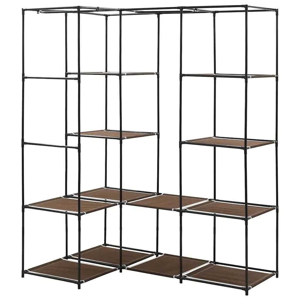 Armadio Angolare Marrone 130x87x169 cm 282450