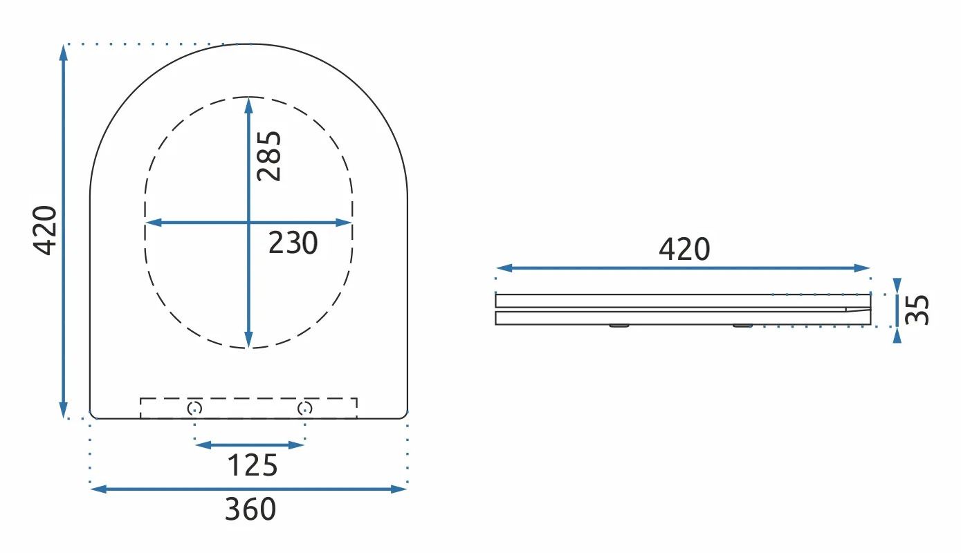 Copriwater Carlo Flat Uf Black Matt