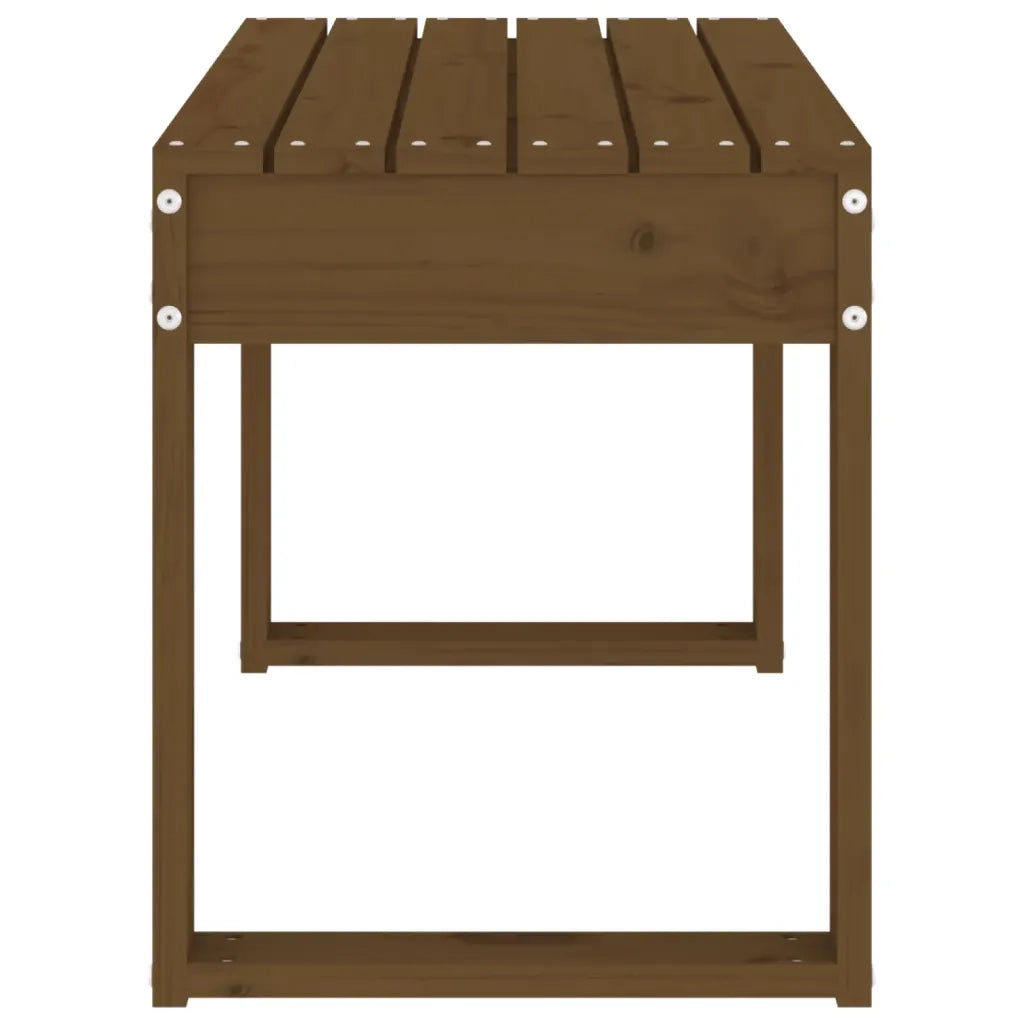 Panca da Giardino Ambra 80x38x45 cm Legno Massello di Pino 825089
