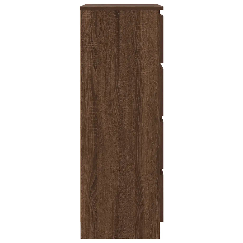 Credenza Rovere Marrone 60x35x98,5 cm in Legno Multistrato cod mxl 13464