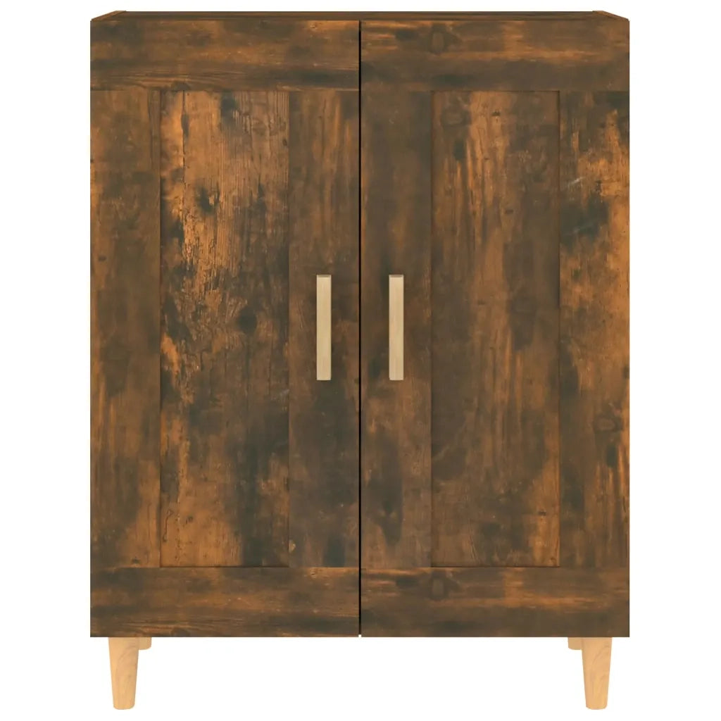 Credenza Rovere Fumo 69,5x34x90 cm in Legno Multistrato 817339