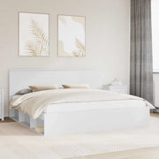 Struttura del letto Bianco 200 x 200 cm Pino massello 3410965