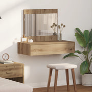 Tavolo da Trucco Appendibile in Rovere Artigianale 83x40x70 cm