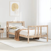 Giroletto con Testiera 75x190 cm in Legno Massello di Pino 3305953