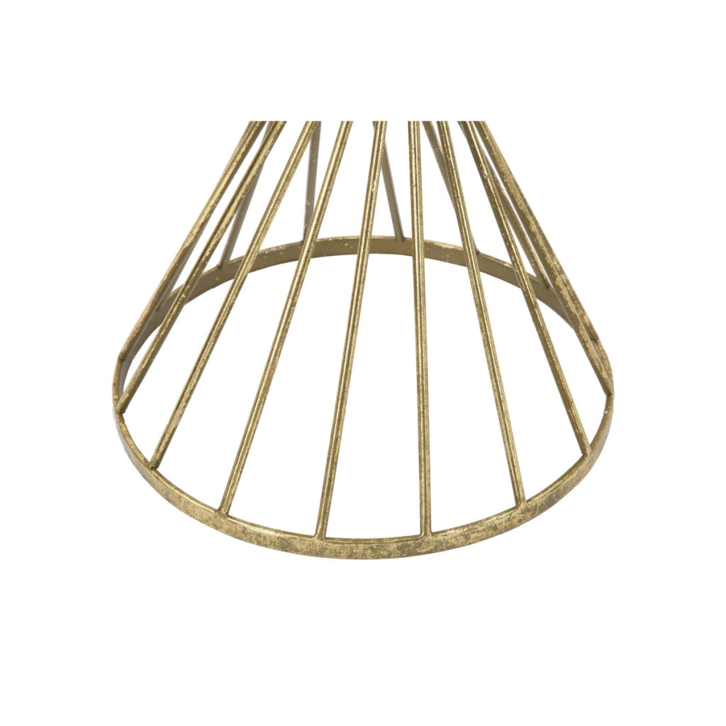 Tavolo VKH591, Oro, Metallo, 35x35x70 cm