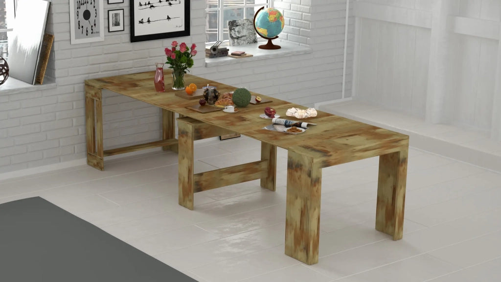Consolle in legno Pratika L 90 x H 77 cm x P 90