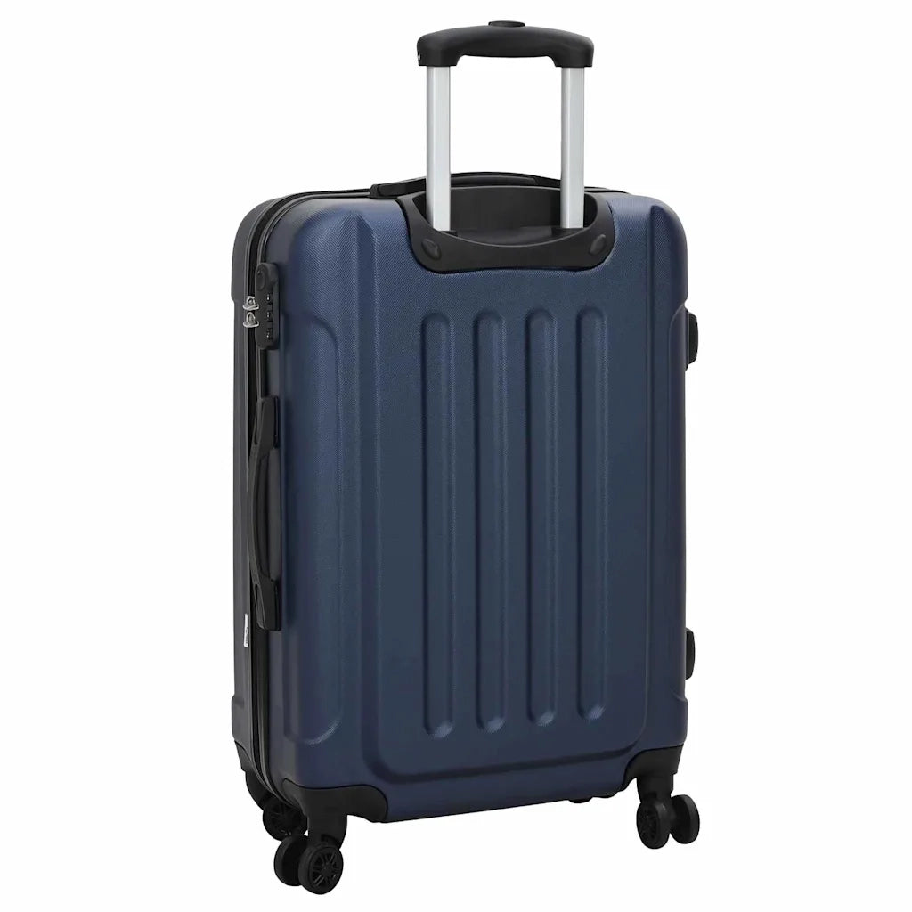Valigia con blocco 3 pcs Blu Scuro 50 x 31 x 78 cm Plastica ABS 42006245