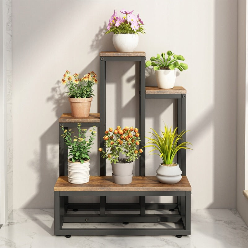 Supporto per Piante Marrone 51x34x67 cm Ideale per Casa o Balcone