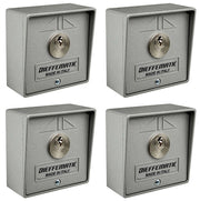 NUMERO 4 SELETTORI A CHIAVE UNICA UGUALE AUTOMAZIONE CANCELLO SERRANDA GARAGE