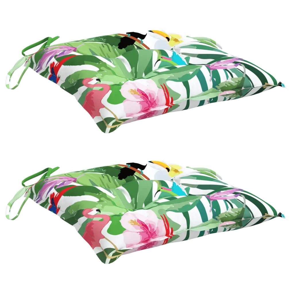 Cuscini per Sedia 2 pz Multicolore 50x50x7 cm in Tessuto Oxford 361549