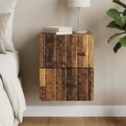 Mobiletto da notte a muro Legno antico 33 x 34,5 x 43 cm 898311