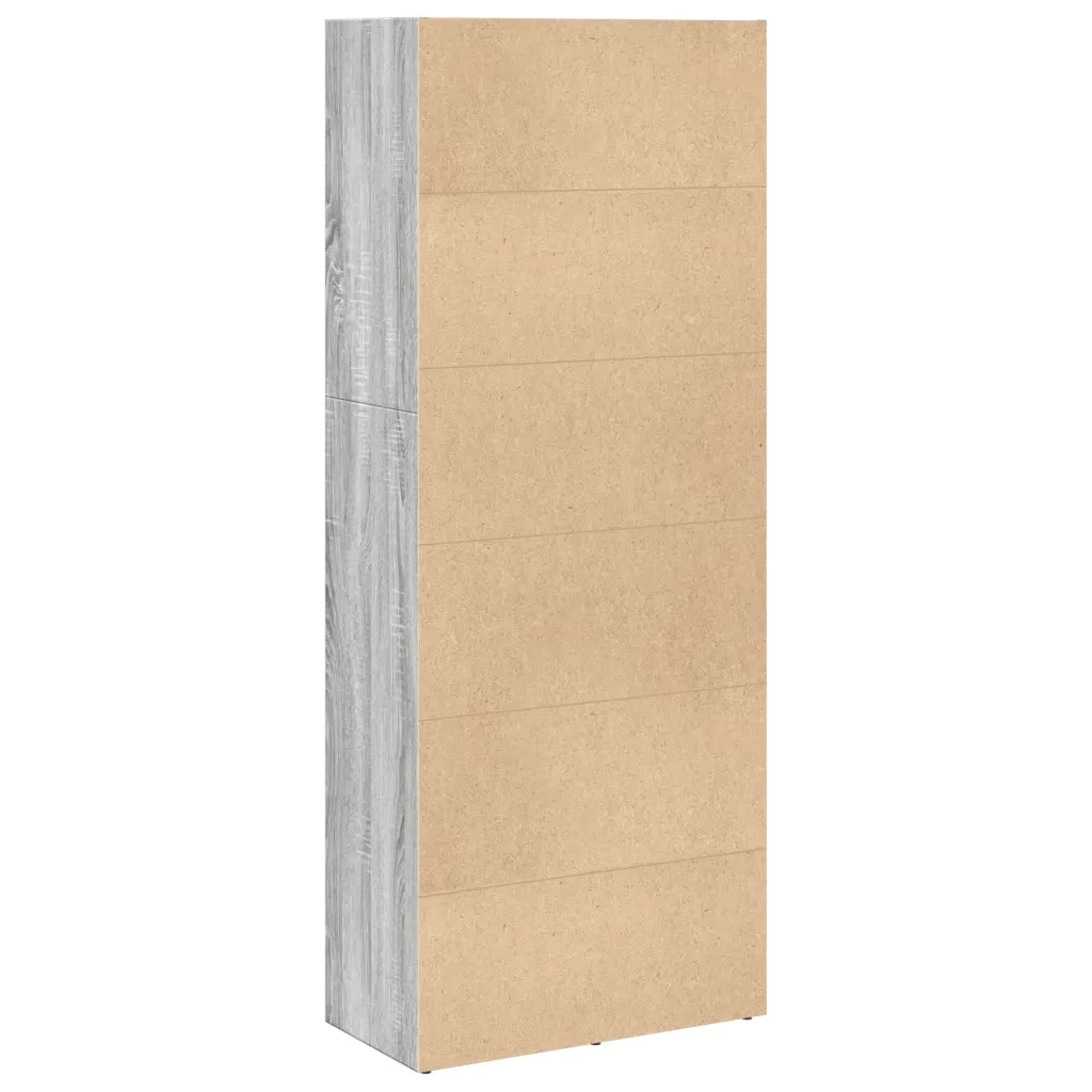 Libreria-Scaffale per Libri-Mobile di Stoccaggio Grigio Sonoma 60x30x152 cm in Legno Multistrato