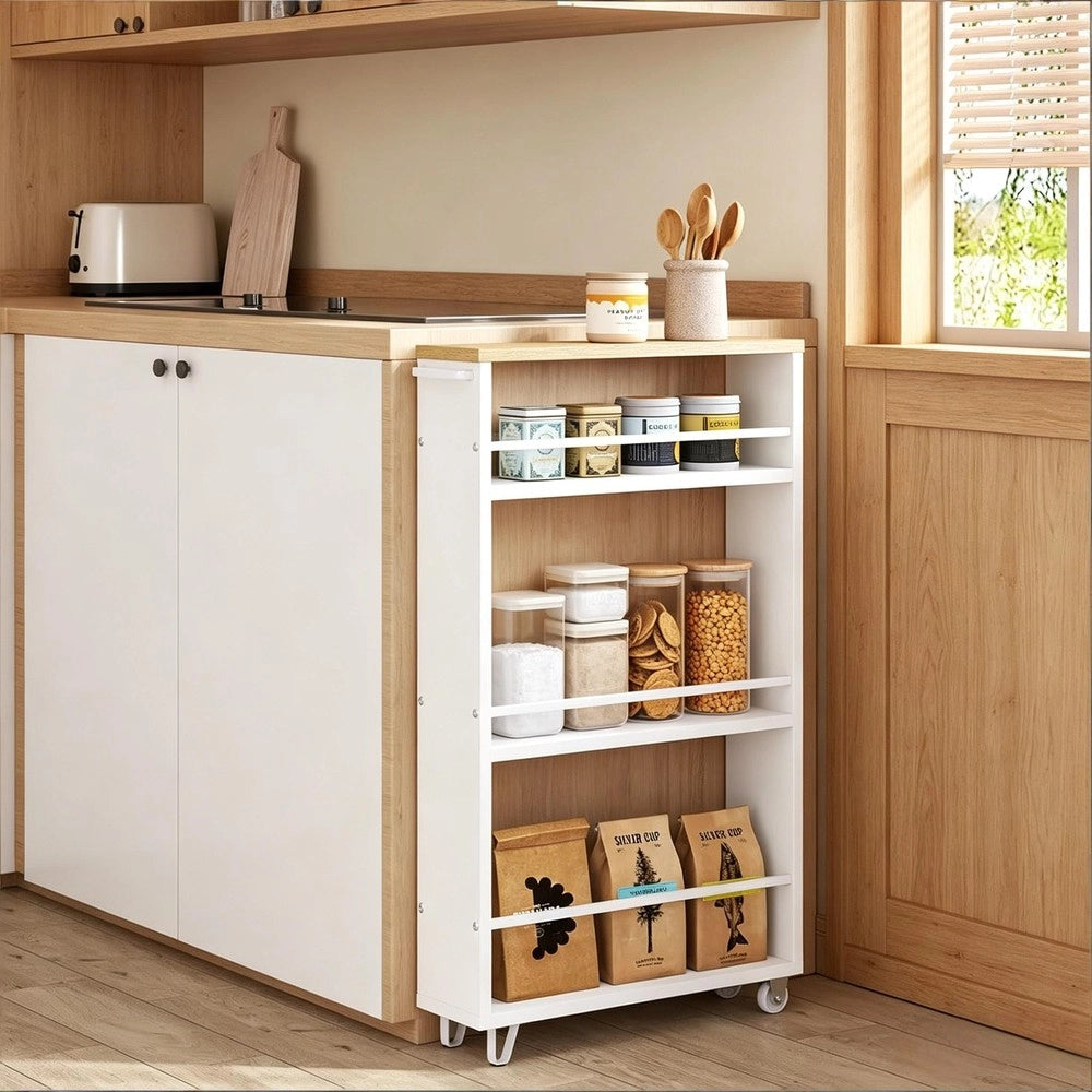 Scaffale Stretto con Ruote Cucina ¨C Minimal ¨C Multiuso Salvaspazio