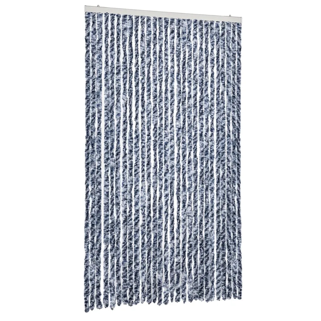 Zanzariera Blu e Bianco 118x220 cm Ciniglia 315128