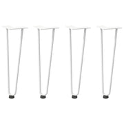 Set di 4 gambe a forcina per tavolino da caffè da 42 cm in acciaio bianco massiccio design moderno 02_0056720