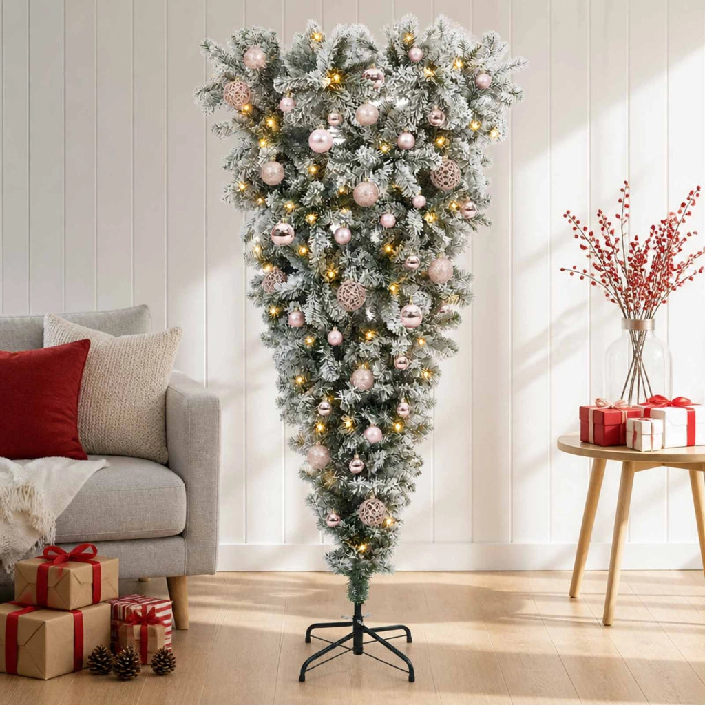 Albero di Natale artificiale rovesciato con rami snodati 150 cm 3460856