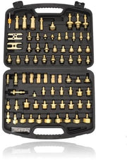 Kit di Detezione Fuga 77 pezzi - Detezione Fuga Condizionatore - Multifunzionale - Materiale in Ottone Resistente - Ispezione Precisa - Utilizzo Prolungato - Test di Fuga