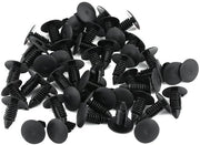 Rivetti in plastica 50 pezzi - Sostenibili - Forma universale - Scatola di conservazione - Accessori per auto - Per clip di parafanghi/trim - Clip per auto