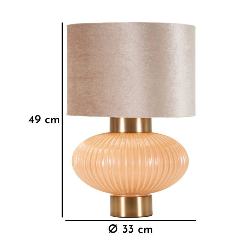 Lampadelle A Da Tavolo Perly -b- cm ø 33x49