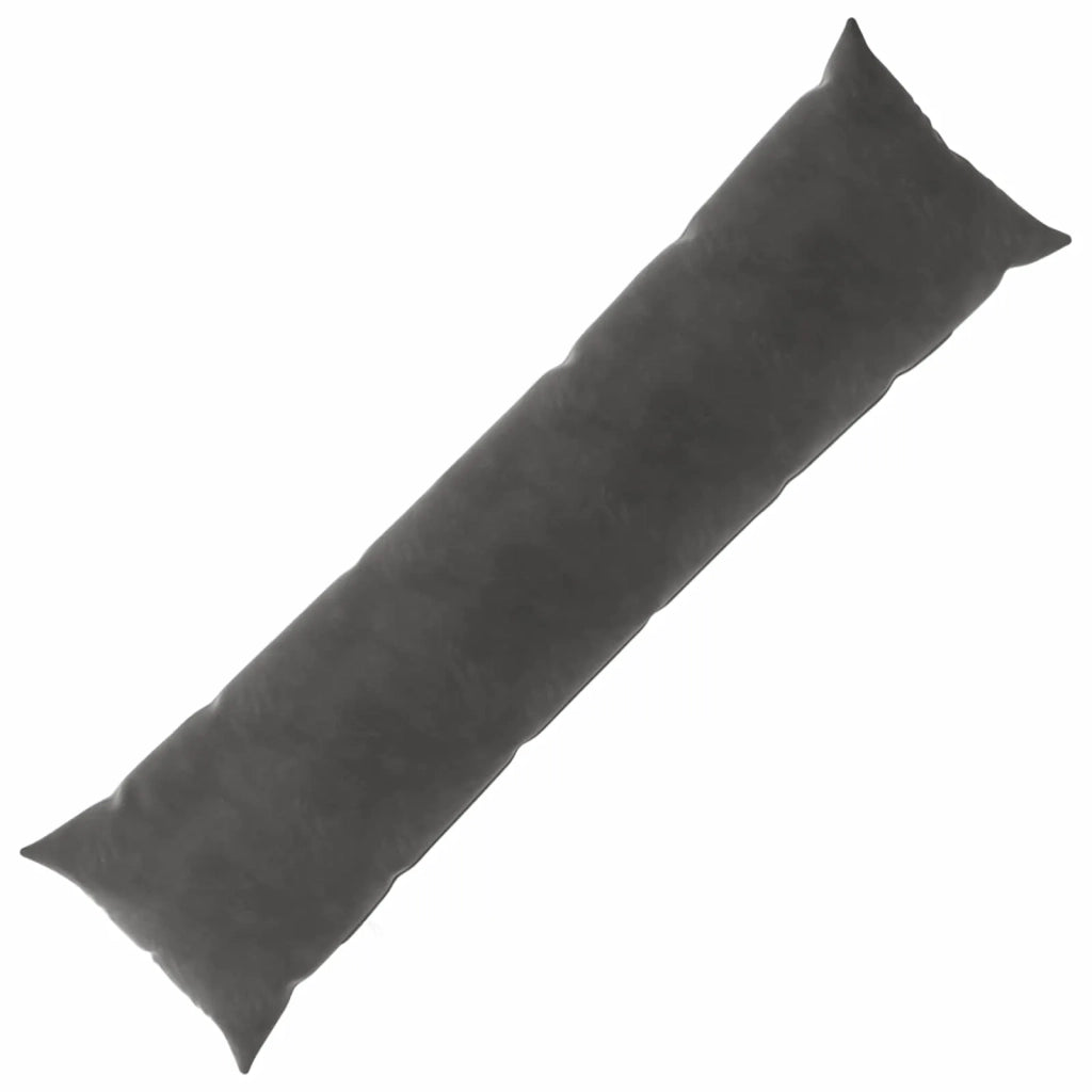 Cuscino con cuscino HEERLEN Grigio Scuro 40 x 145 cm Velluto 926101