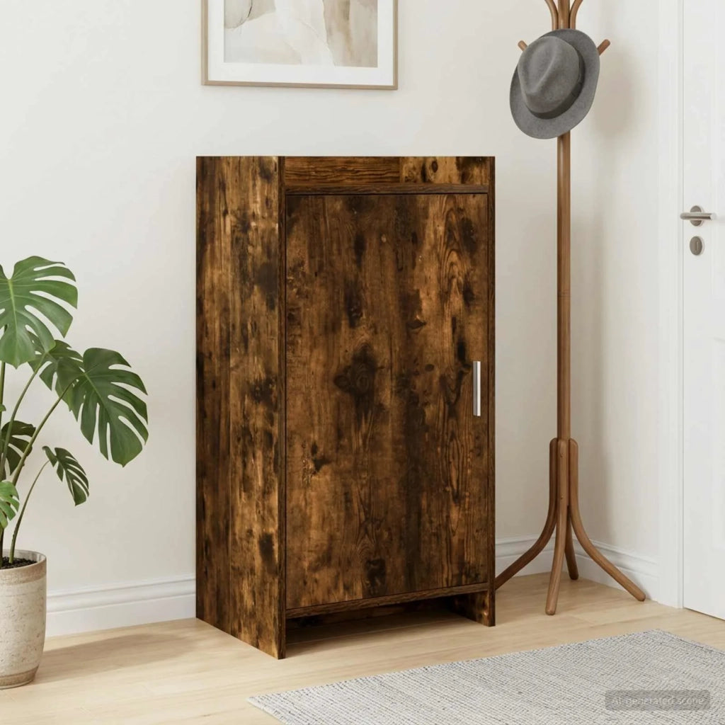 Mobile per scarpe con archiviazione Rovere Fumo 48 x 36 x 92 cm 8011335