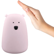 Lampada LED silicone Orso rosa TAP TAP USB Polux RGBW