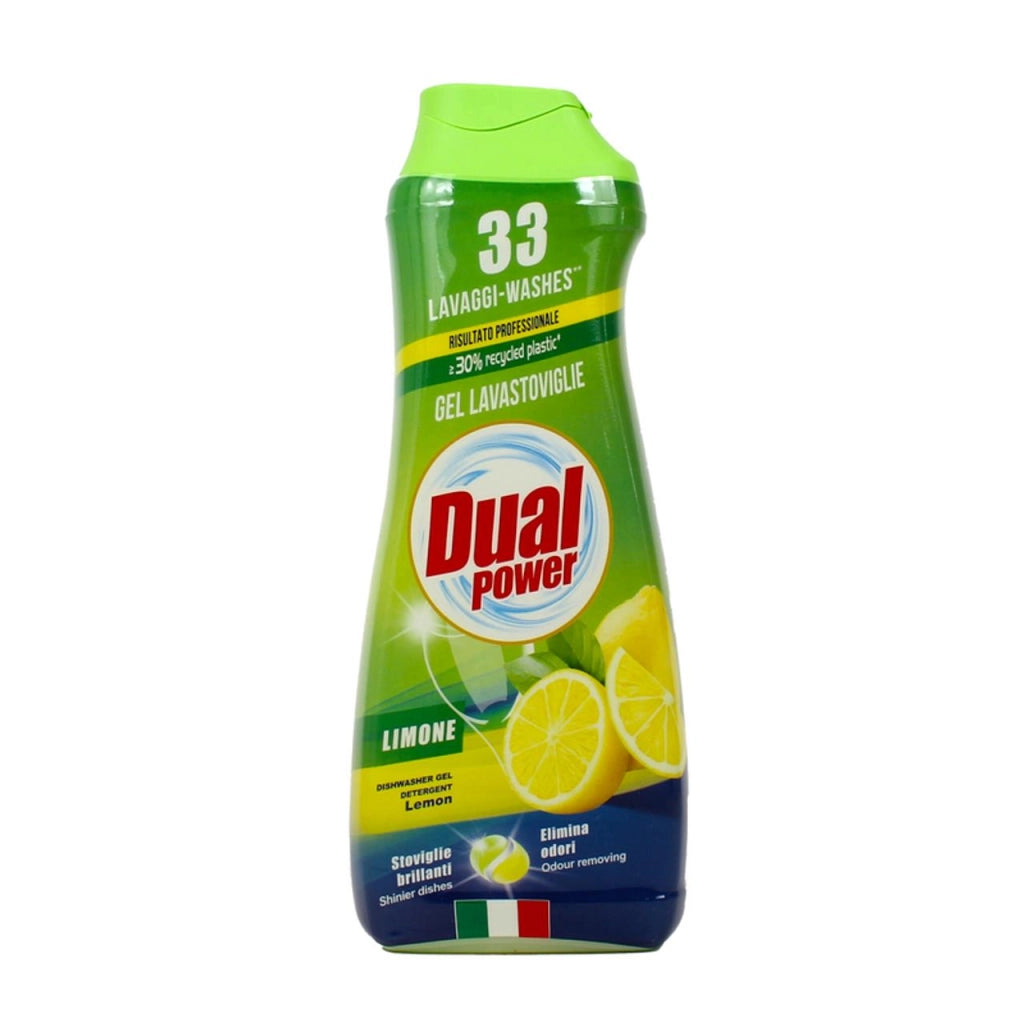DUAL POWER GEL LAVASTOVIGLIE LIMONE 33 LAVAGGI 660 ML