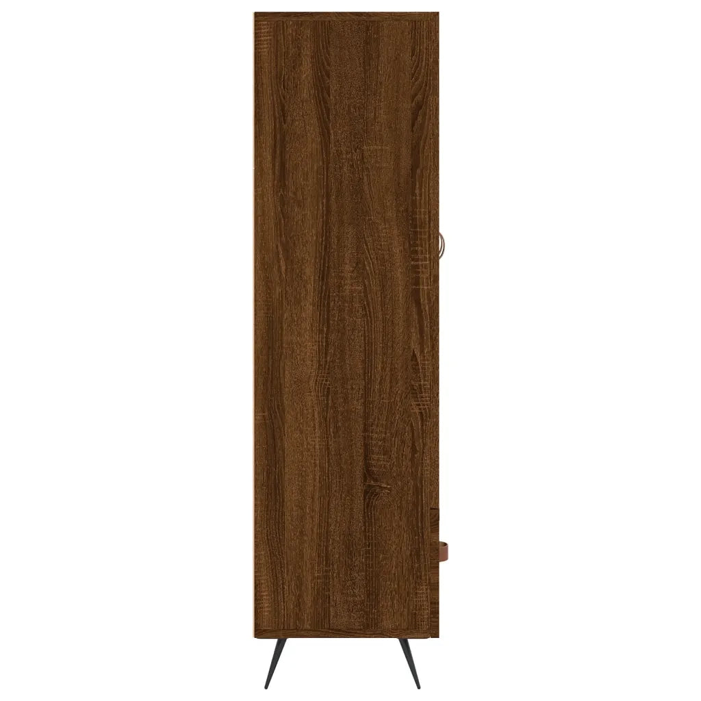 Credenza Rovere Marrone 69,5x31x115 cm in Legno Multistrato 828211