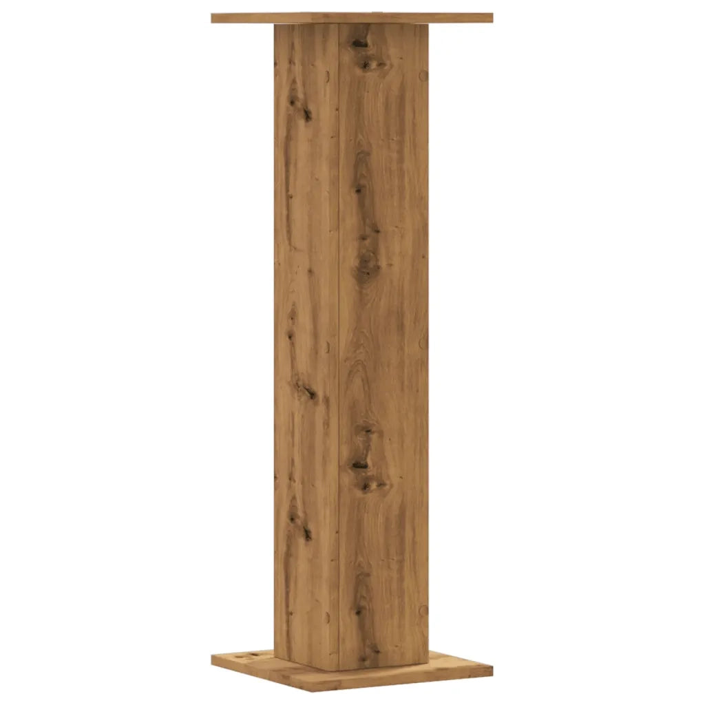 vidaXL Supporti Piante 2 pz Rovere Artigianale 30x30x95 cm Truciolato