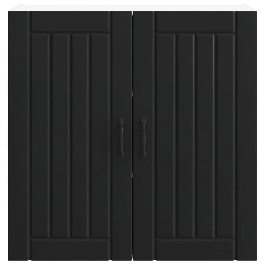 Pensile da cucina | Armadietto a muro LUCCA Nero 80 x 31 x 80 cm