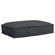 Cuscino Nero 60 x 40 x 8 cm Tessuto Oxford 42001612