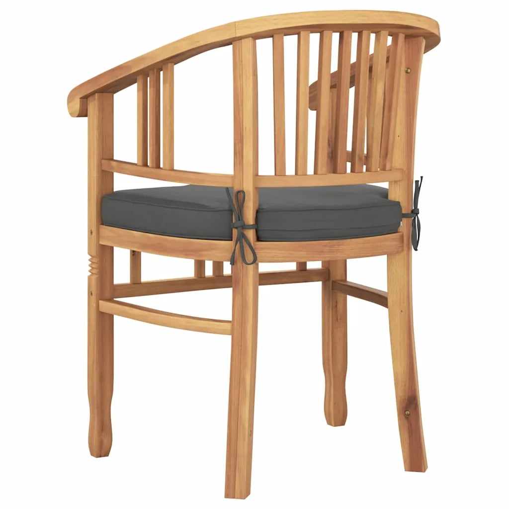 vidaXL Sedie da giardino 2 pcs Marrone 63 x 58 x 89 cm