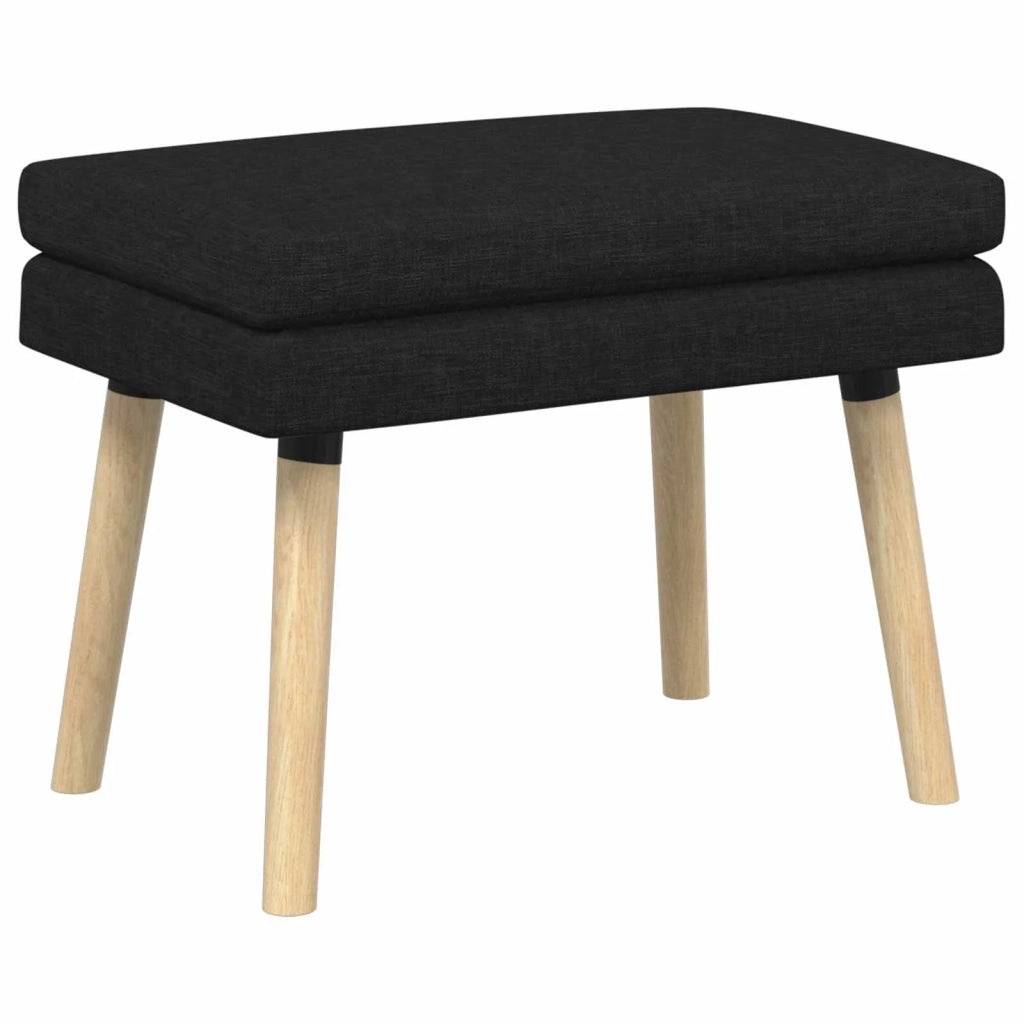 Panchina a doppio strato Nero 60 x 40 x 46 cm Tessuto 42038419
