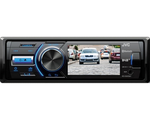 JVC KD-X561DBT Ricevitore multimediale per auto Nero, Blu 180 W Bluetooth