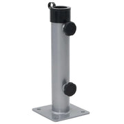 Base per ombrellone compatta facile da installare 12,5 x 12,5 x 30,5 cm acciaio argentato 02_0056363