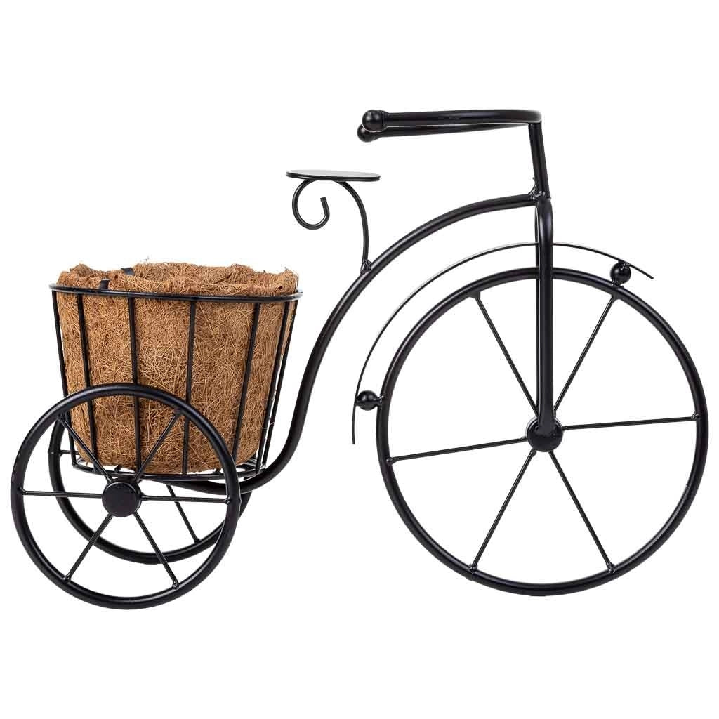 Portavaso per bicicletta nero, 40x15x29h cm