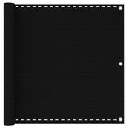 Paravento da Balcone Nero 90x600 cm in HDPE cod mxl 13536