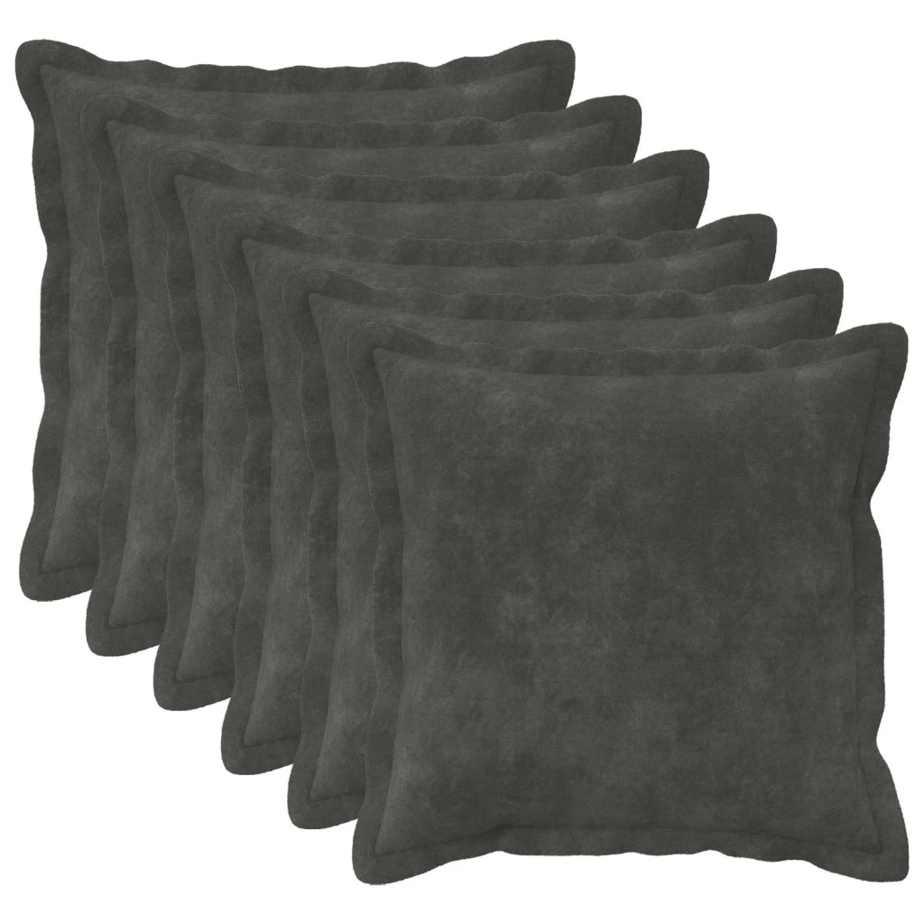 Cuscino con cuscino HOUTEN 6 pz Antracite Fleece in microfibra 932572